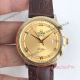  Grade AAA Replica Swiss De Ville Gold Diamond Roman Dial Brown Leather 39mm Omega Wristwatch (8)_th.jpg